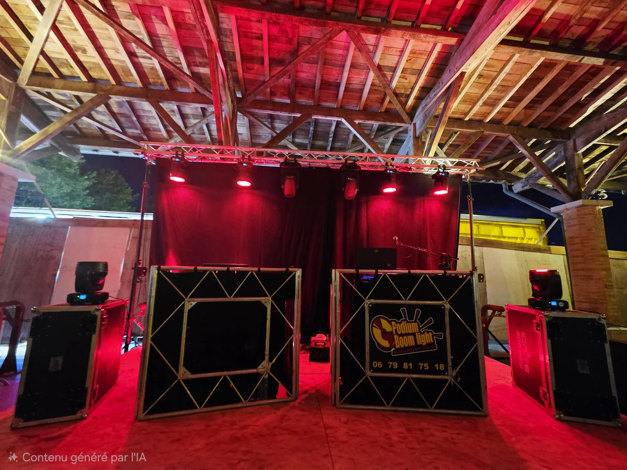 Podium boom light animation