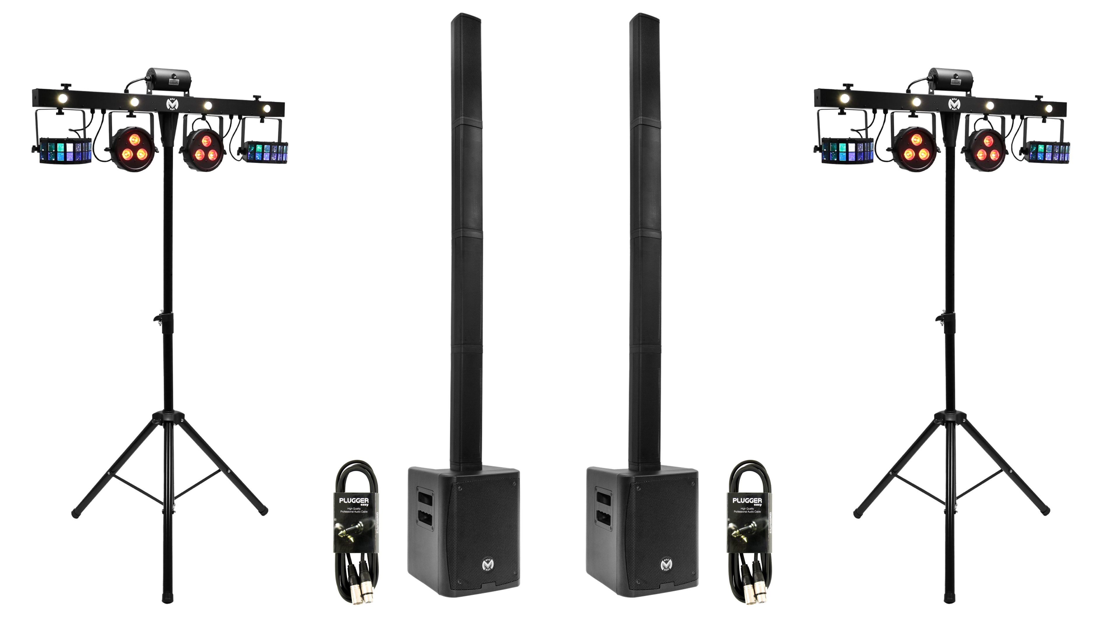 Pack Sonorisation & Lumières pour évènement jusqu'à 150 personnes